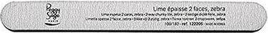 Produktbild Peggy Sage 2-Way Chunky Nail File Zebra Medium Wide Nail File Double-Sided 100/180 Zebra