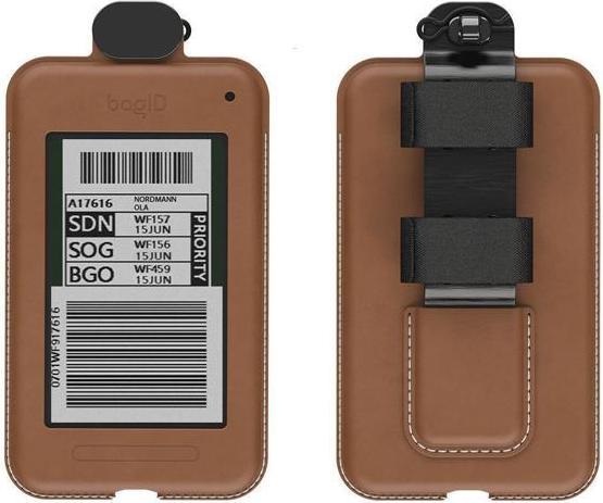 Produktbild Z-Wave BAG ID03 A004 - BagID Samsung BagID 2 ST Find with Attachment Casing Leather - Hazelnut brown