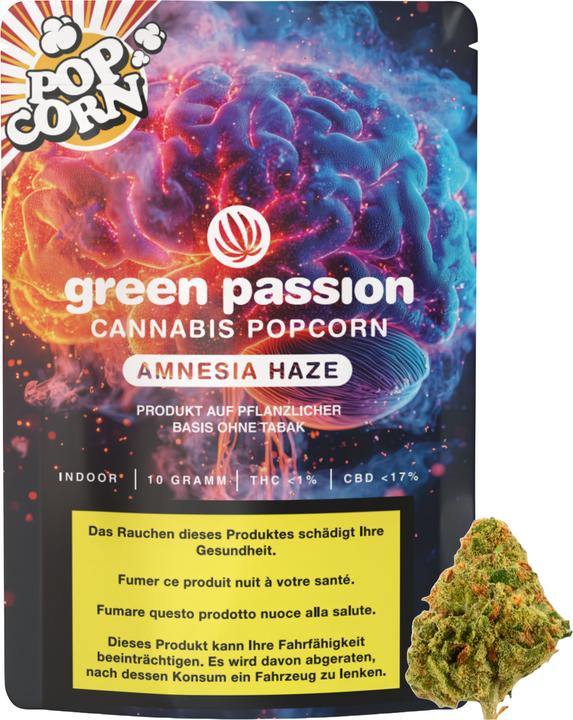 Green Passion Amnesia Haze Popcorn 10g (10 g, Indoor)