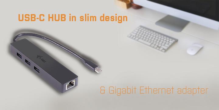 Actual product image i-tec C31gl3slim (USB-C, 4 Ports)