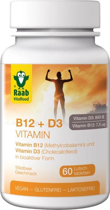 Image du produit Raab Vitamines B12 & D3 (60 pièce(s), Cachets, 90 g)
