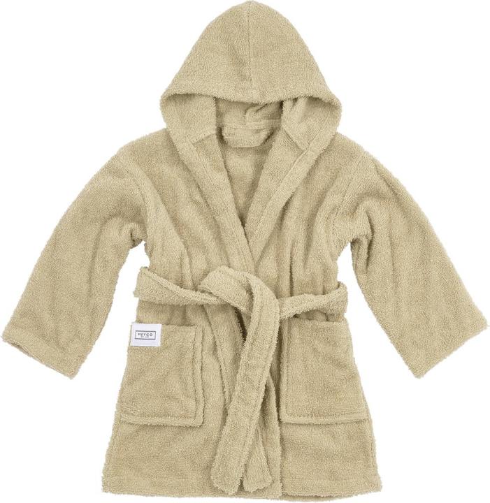 Actual product image Meyco Bathrobe mt 98/104 basic towelling sand (104)