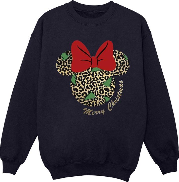 Disney Minnie Mouse Leopard Christmas Sweatshirt (4XL)
