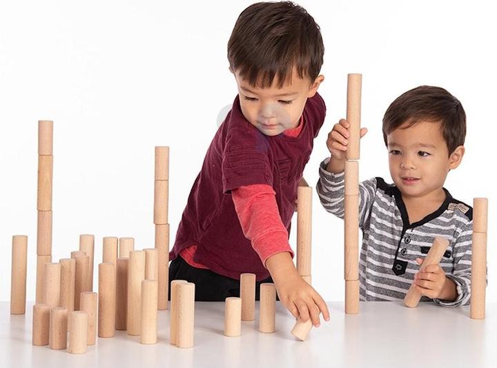 Image du produit TickiT Ensemble de 40 colonnes en bois rondes