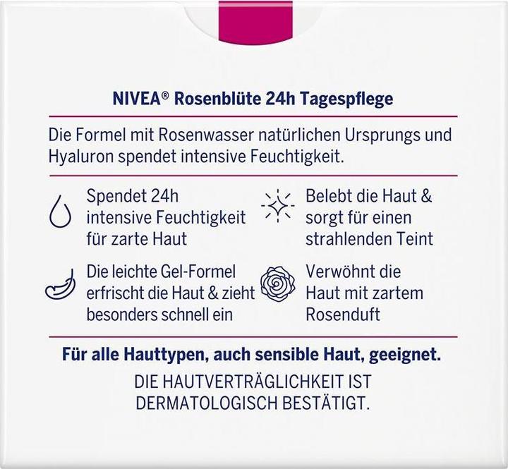 Label énergétique NIVEA Eau de rose Soin de jour (50 ml, Crème de jour)