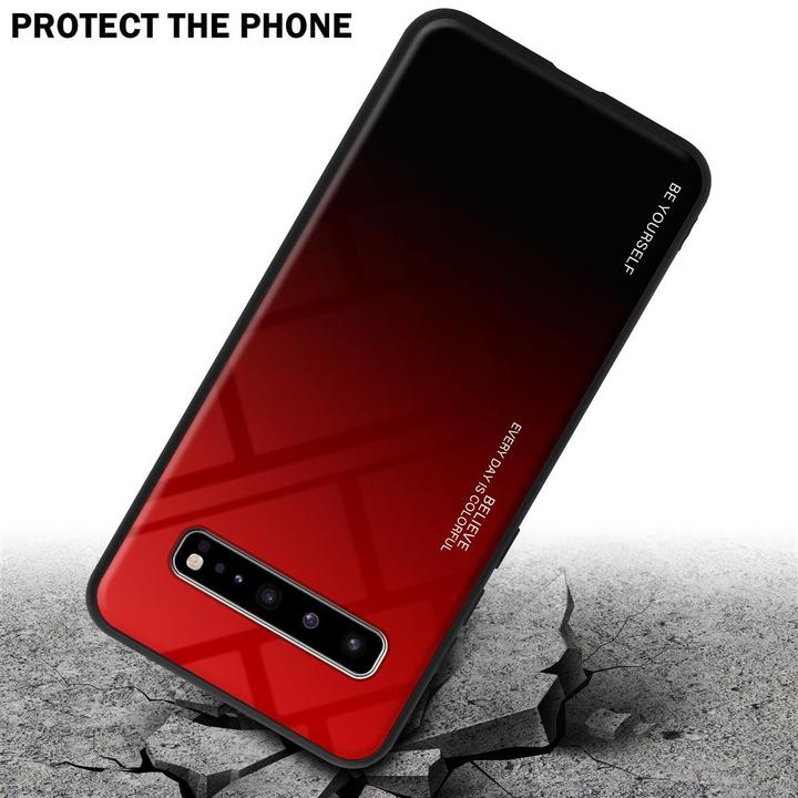 Image du produit Cadorabo Couverture en verre TPU 2 couleurs (Samsung Galaxy S10 5G)