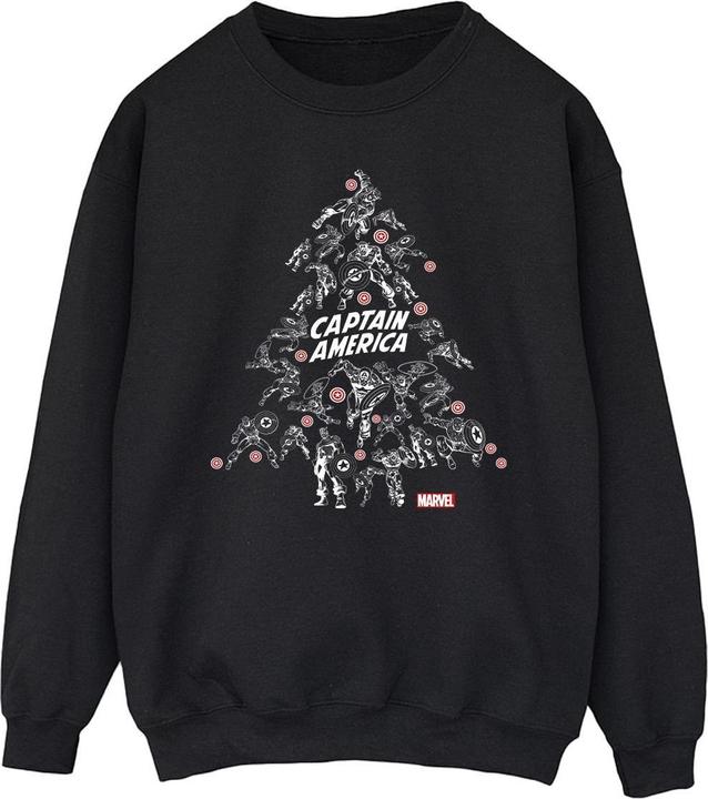 Captain America Christmas Tree Sweatshirt (XL)
