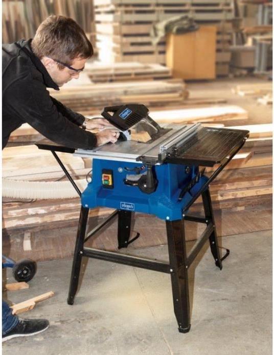 Productafbeelding Scheppach Tafelcirkelzaag 254 mm incl. onderstel, 2 tafelverlengingen