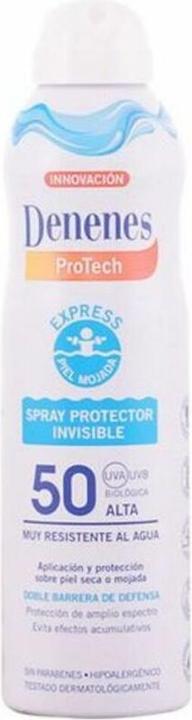 Actual product image Denenes SOL WET SKIN spray protector invisible SPF50 250 ml (Sun spray, SPF 50, 250 ml)