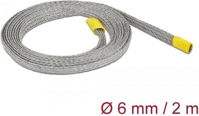 Immagine prodotto Delock Guaina per cavi per schermatura EMC 2 m x 6 mm Grigio (Tubo cavi, 200 cm)