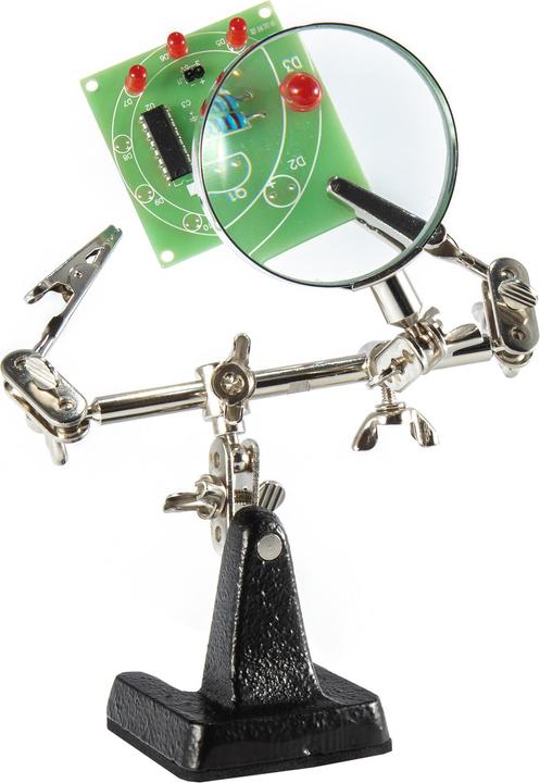 Produktbild Weller Erem Platinenhalter mit Lupe Vergrösserung x 4 (Dritte Hand)
