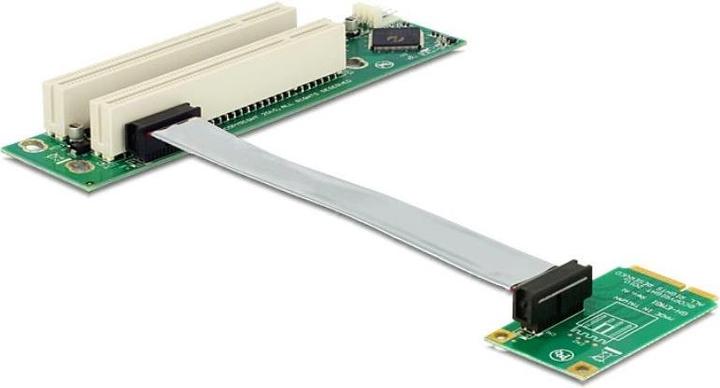 Immagine prodotto Delock Scheda riser Mini PCI Express > 2 x PCI 32 bit con cavo flessibile rivolto a sinistra