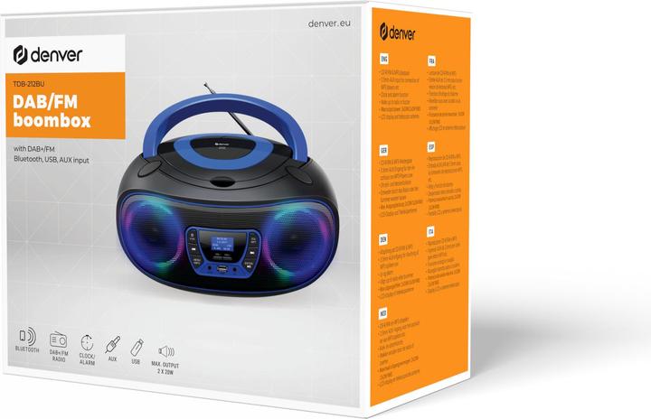 Produktbild Denver TDB-212BU (DAB+, UKW, FM, Bluetooth)