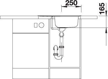 Immagine prodotto Blanco Tipo 45 S Mini (Lavandino montato in alto, 50 cm, 60.50 cm)