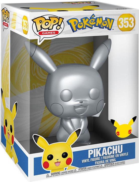 Actual product image Funko POP! - Pokémon: Pikachu Silver - Super Sized