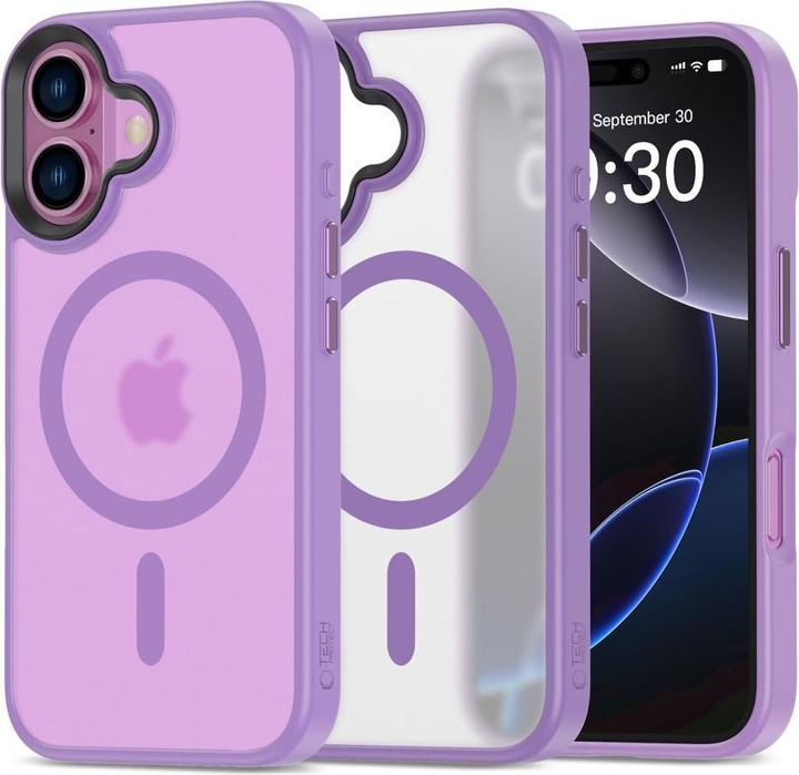 Produktbild Tech-Protect MagMat MagSafe iPhone 16 Case - Purple (Apple iPhone 16)
