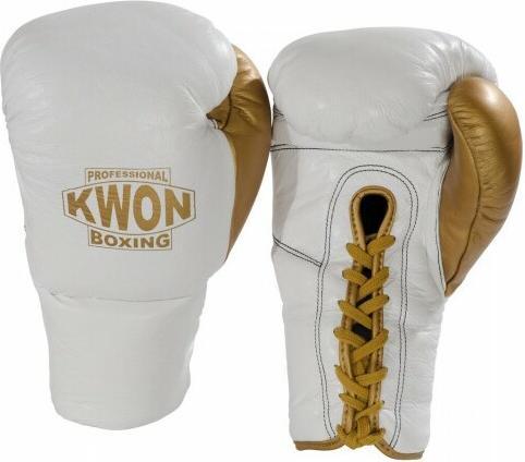 Kwon Professional Boxing Boxhandschuhe aus Leder mit Schnürung (10 OZ, 10)