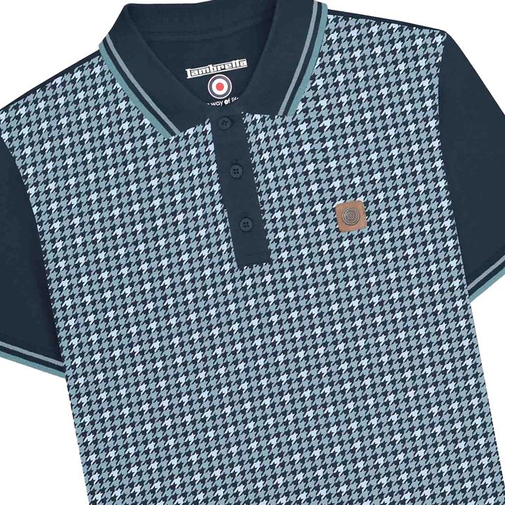 Immagine prodotto Lambretta SS25 Maglietta Polo Grande e Alto Pied De Poule Uomo (4XL)