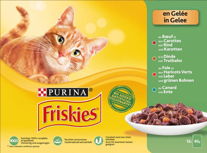 Produktbild Friskies In Gelee (Adult, 12 Stk., 1020 g)