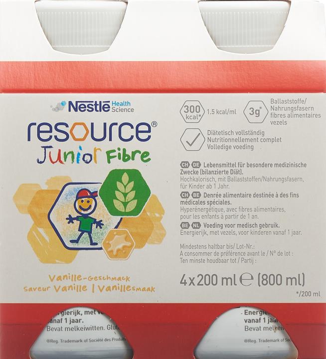 Immagine prodotto Resource Junior Fibra Vaniglia (4x) (Vaniglia, 4 pz., 980 g)