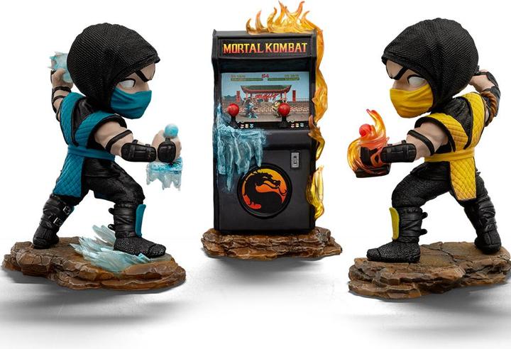 Produktbild Iron Studios Mortal Kombat Mini Co. PVC Figuren Scorpion vs. Subzero Arcade Set 15 cm