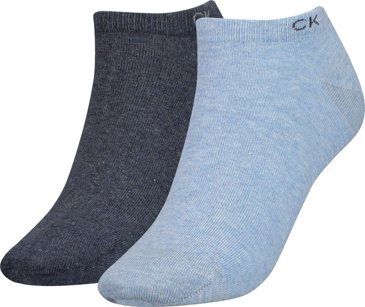 Immagine prodotto Calvin Klein Calzini Sneaker 2 Pack da donna, azzurro melange, taglia unica (37 - 41)