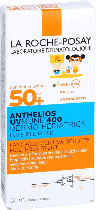 Immagine prodotto La Roche Posay Bambini Fluido Invisibile UVMune (Crema solare, SPF 50+, 50 ml, 73 g)