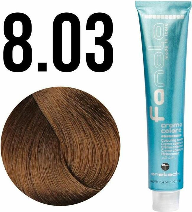 Image du produit Fanola 8*03 Rubio Claro Calido 100ml (8.03 Blond clair chaud)