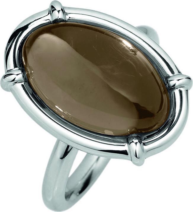 Produktbild Xen Ring mit 16x10 mm Rauchquarz Cabochon (57)