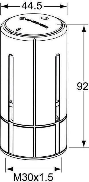 Actual product image Heimeier Thermostatkopf M30 x 1,5 wei 2500-00.500