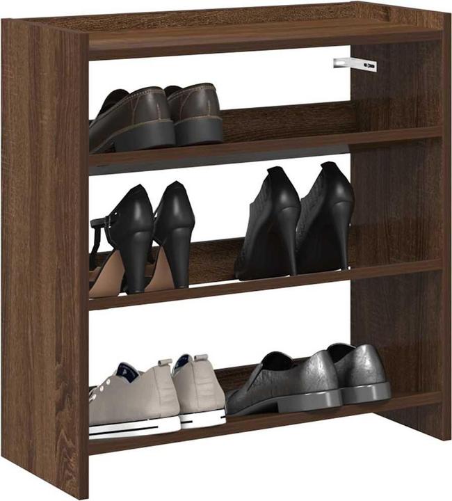 Produktbild VidaXL Schuhregal Braun Eichen-Optik 60x25x62 cm Holzwerkstoff