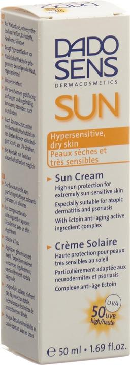 Actual product image Dado Sens Sun cream SPF 50 (Suntan cream, 50 ml)