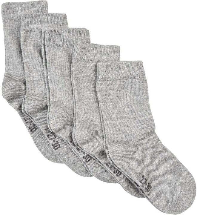 Immagine prodotto Minymo Calzini Uni Set di 5 Grigio Chiaro Melange Gr. 15/18 (Confezione da 5 pezzi, 15 - 18)