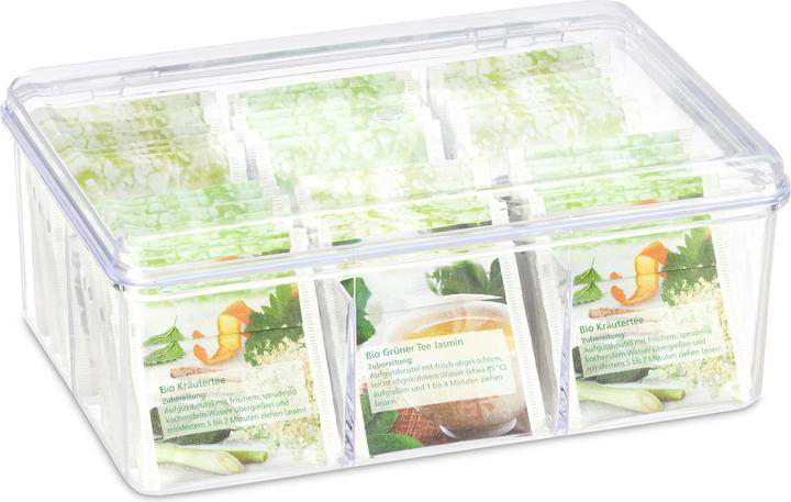 Relaxdays Boîte à thé, coffret