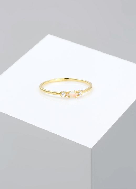 Immagine prodotto Elli Vintage Design mit Zirkonia und Opal (50, 925 Argento)