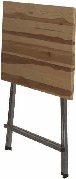 Produktbild Star Stehtisch Kiefernholz, 140x70x118 cm, Gestell aus Stahl pulverbeschichtet in grau, Tischplatte au... (70 cm)