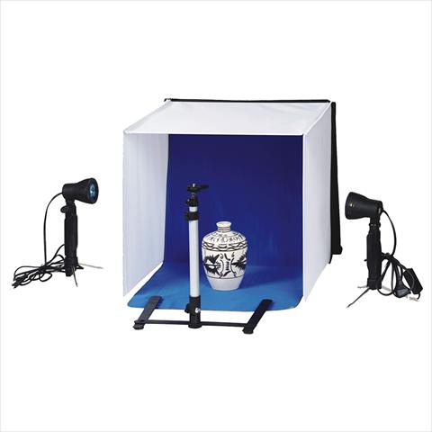 Linkstar Boîte d'enregistrement PBK-50 50x50 pliable + 2x50W lampes (50 cm)