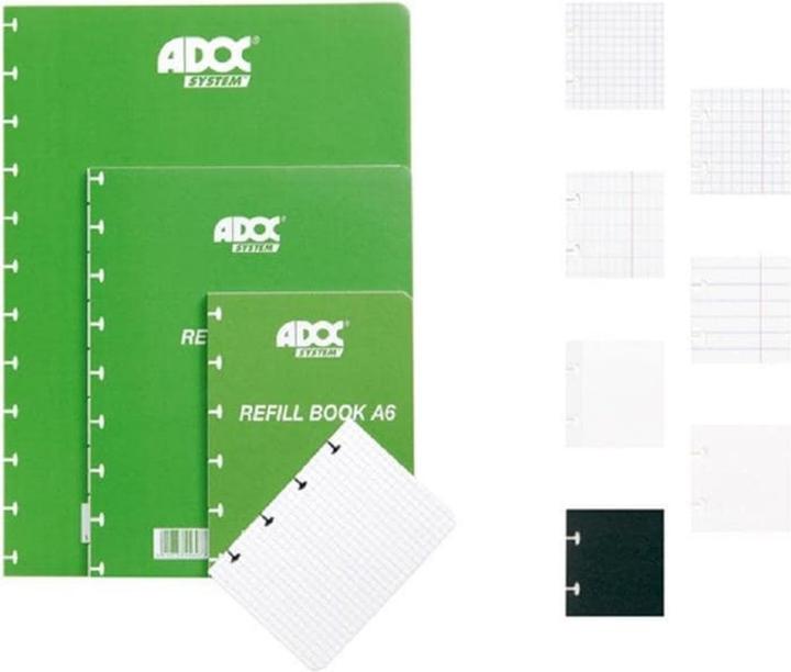 Adoc Hefte Pap-Ex Ersatzpapier (A4, Kariert, Kein Einband)