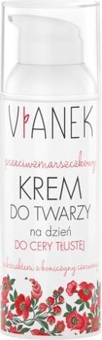 Actual product image Vianek VIANEK  Przeciwzmarszczkowy krem do twarzy na dzień do cery tłustej 50ml (50 ml, Day cream)