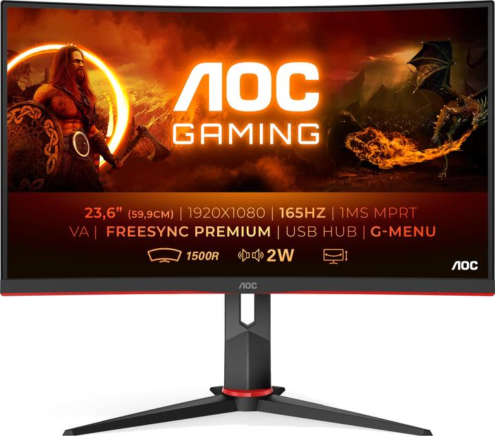 Image du produit AOC C24G2U/BK (1920 x 1080 pixels, 23.60")