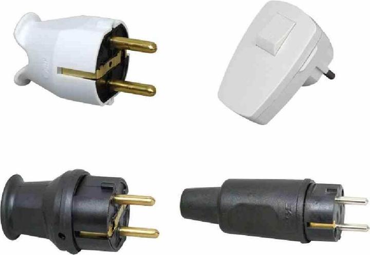 Produktbild Kopp Kunststoff-Schutzkontakt-Stecker, 2 Schutzkontaktsysteme, für Kabelquerschnitt bis 3 x 1,5mm²