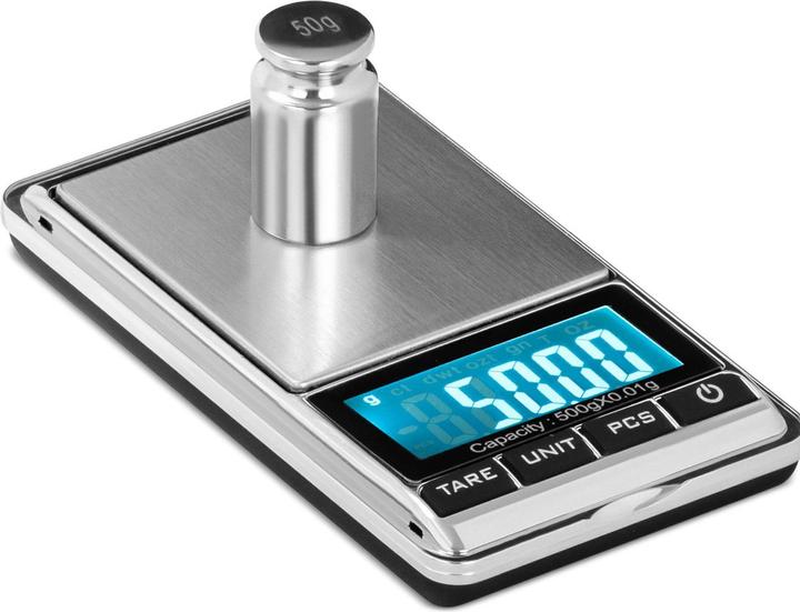 Produktbild Steinberg Digitale Taschenwaage Feinwaage max. 500g Genauigkeit 0,05g/200 g 62x54mm Etui