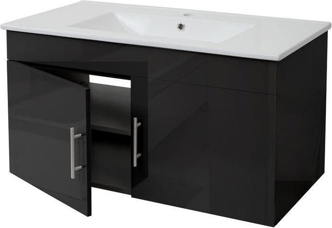 Immagine prodotto Mendler Mobile base per lavabo, mobile base per lavabo per il bagno, sch 90cm lucido