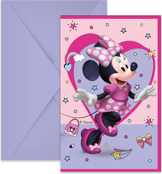 Produktbild GoDan Minnie Mouse Junior Einladungen 6 Stk (6 Stk.)