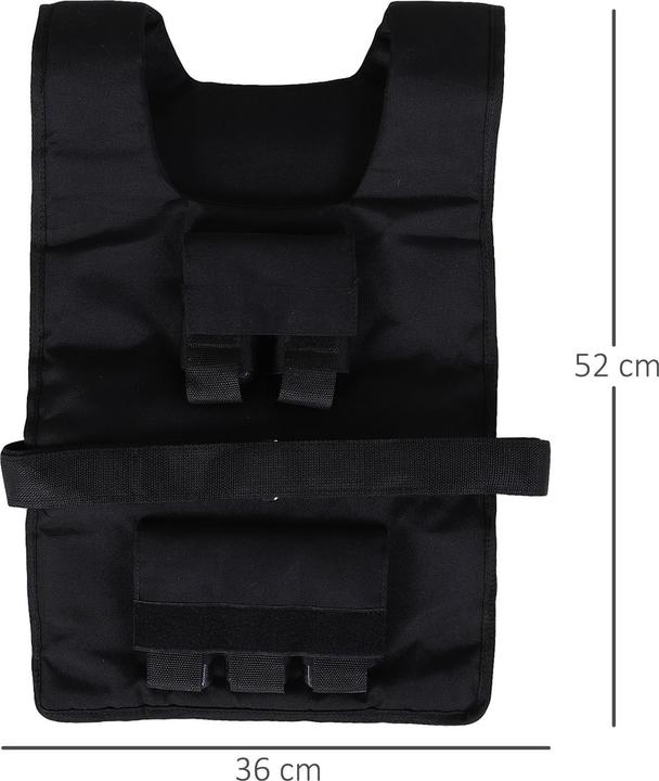 Actual product image Homcom Training waistcoat with 20 iron weights (1 x 20 kg)