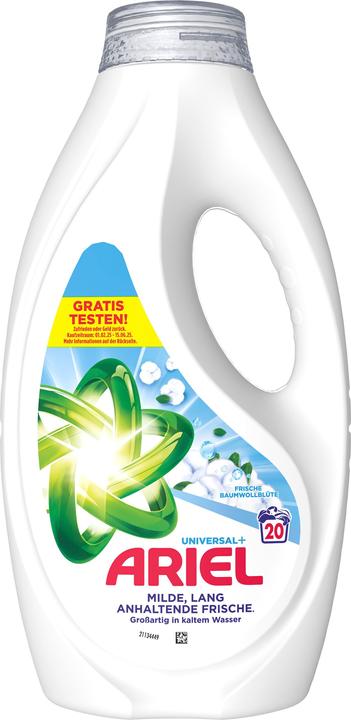 Actual product image Ariel Frische Baumwollblüte (20 Washing cycles, Liquid detergent)