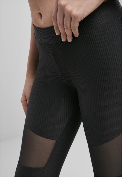 Actual product image Urban Classics Ladies Tech Mesh Rib Leggings (S)