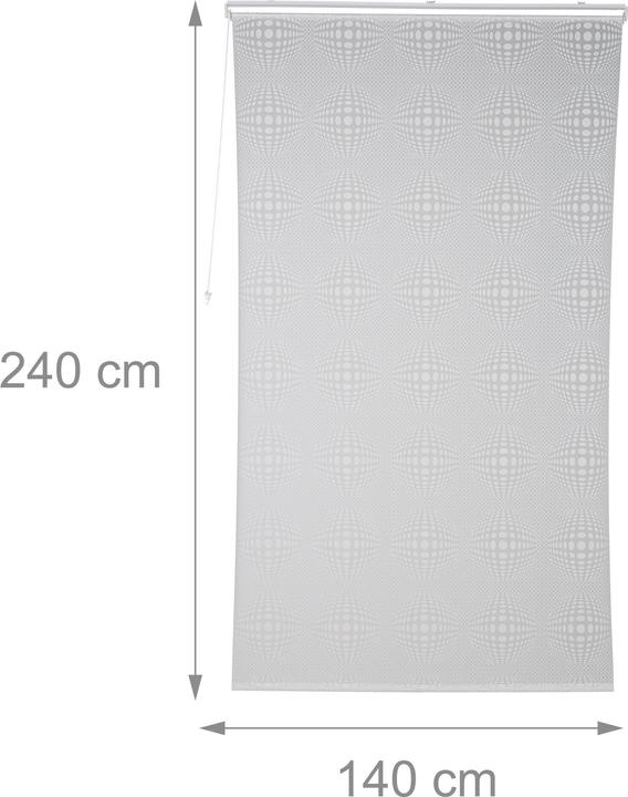 Immagine prodotto Relaxdays Tenda a rullo per doccia (140 x 4,5 x 245 cm)