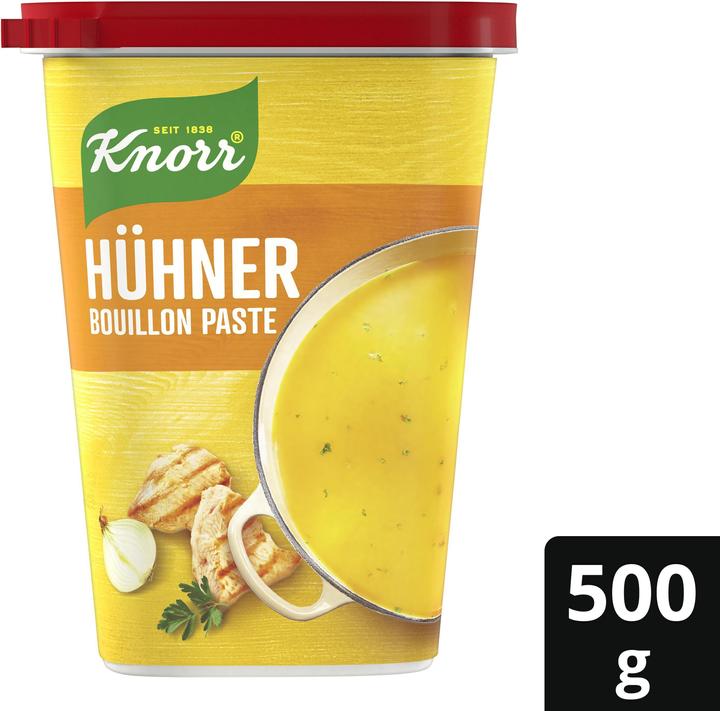 Actual product image Knorr Chicken bouillon paste, chicken bouillon ideal for soups, poultry & potatoes or as a drinking