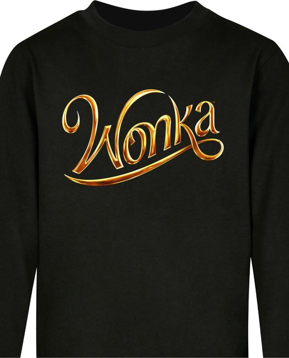 Immagine prodotto Absolute Cult Bambini Wonka - Maniche lunghe con logo in oro - 135871 (158, 164)